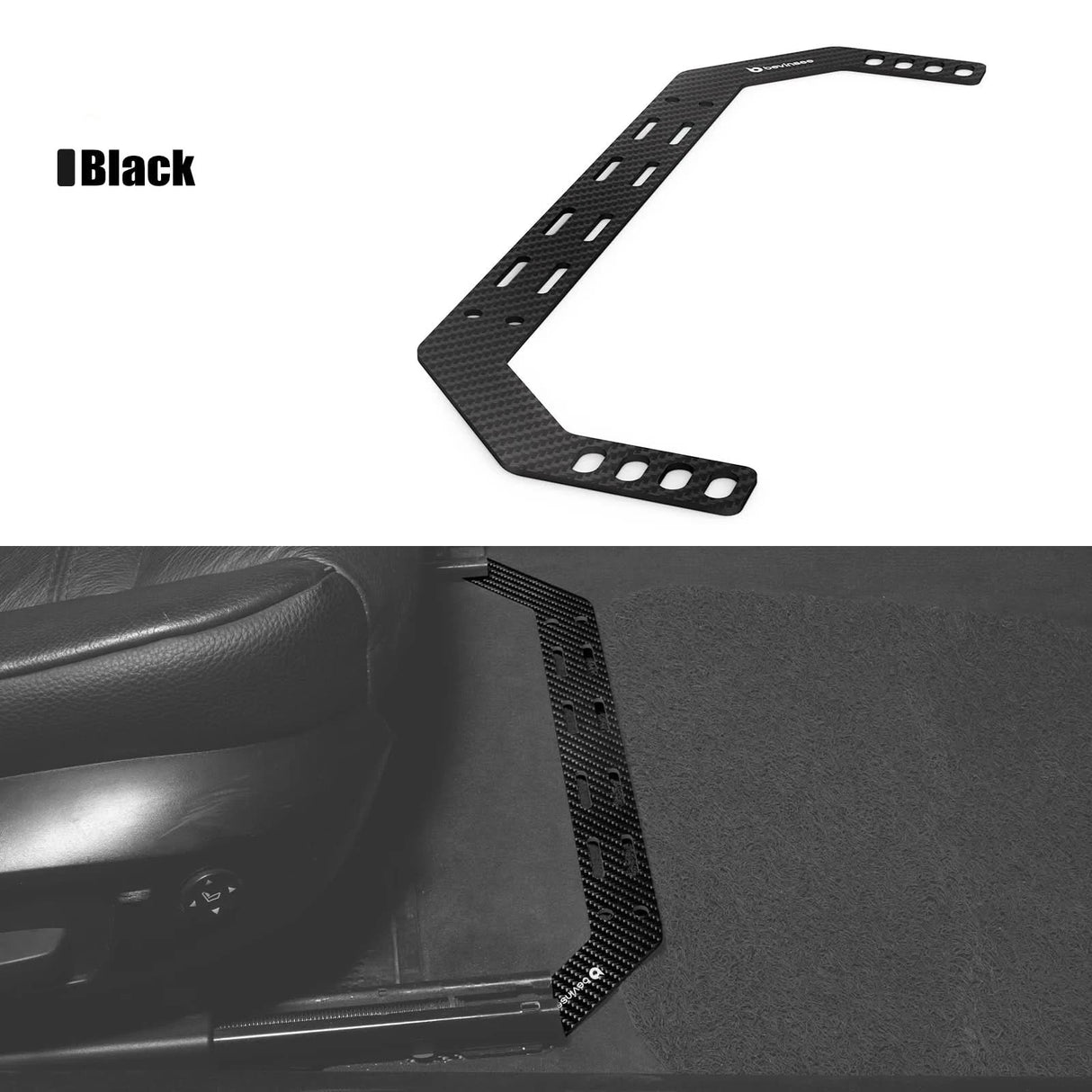 Carbon Fiber Fire Extinguisher Seat Mount Bracket – E46 3 Series (1999–2005)