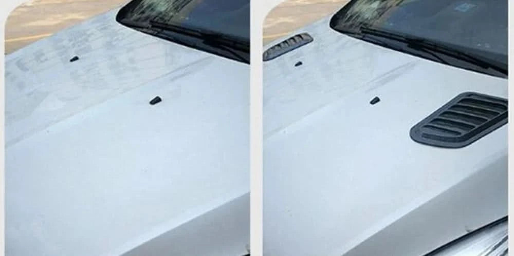 Universal Hood Vents – Carbon Fiber / Gloss Black Exterior Styling Upgrade