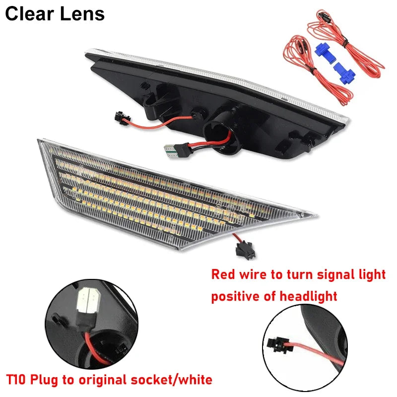 Honda Civic LED Side Marker Lights – Switchback White DRL & Sequential Amber Turn Signal (2016–2021)