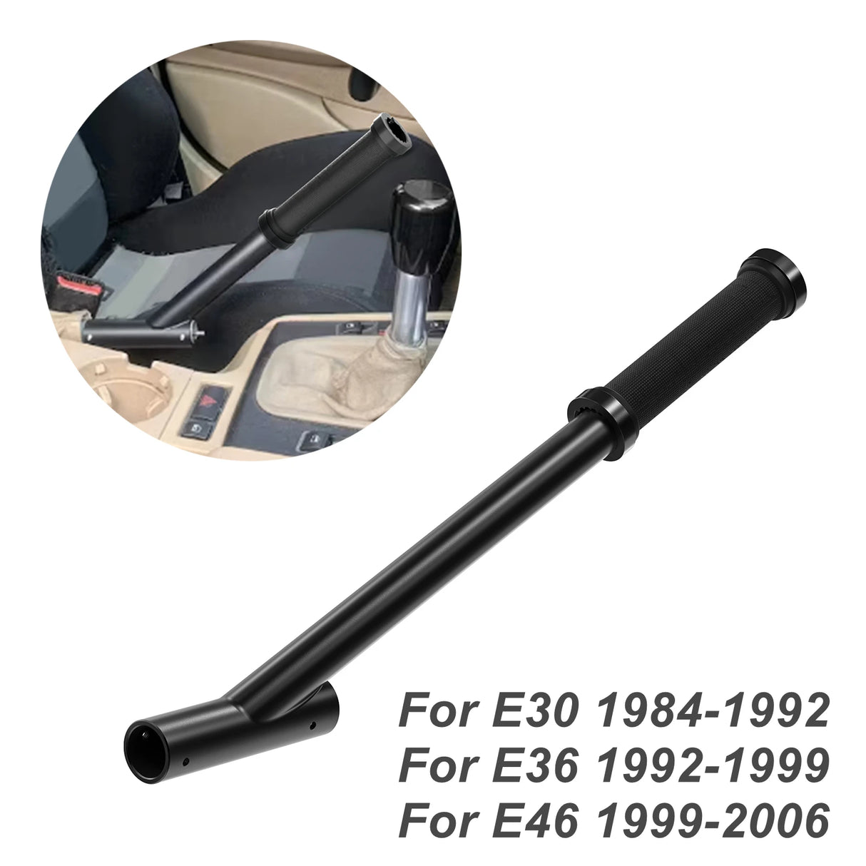 BMW E30 / E36 / E46 Fixed Handbrake Extension – Steel Grip Upgrade (1984–2006)