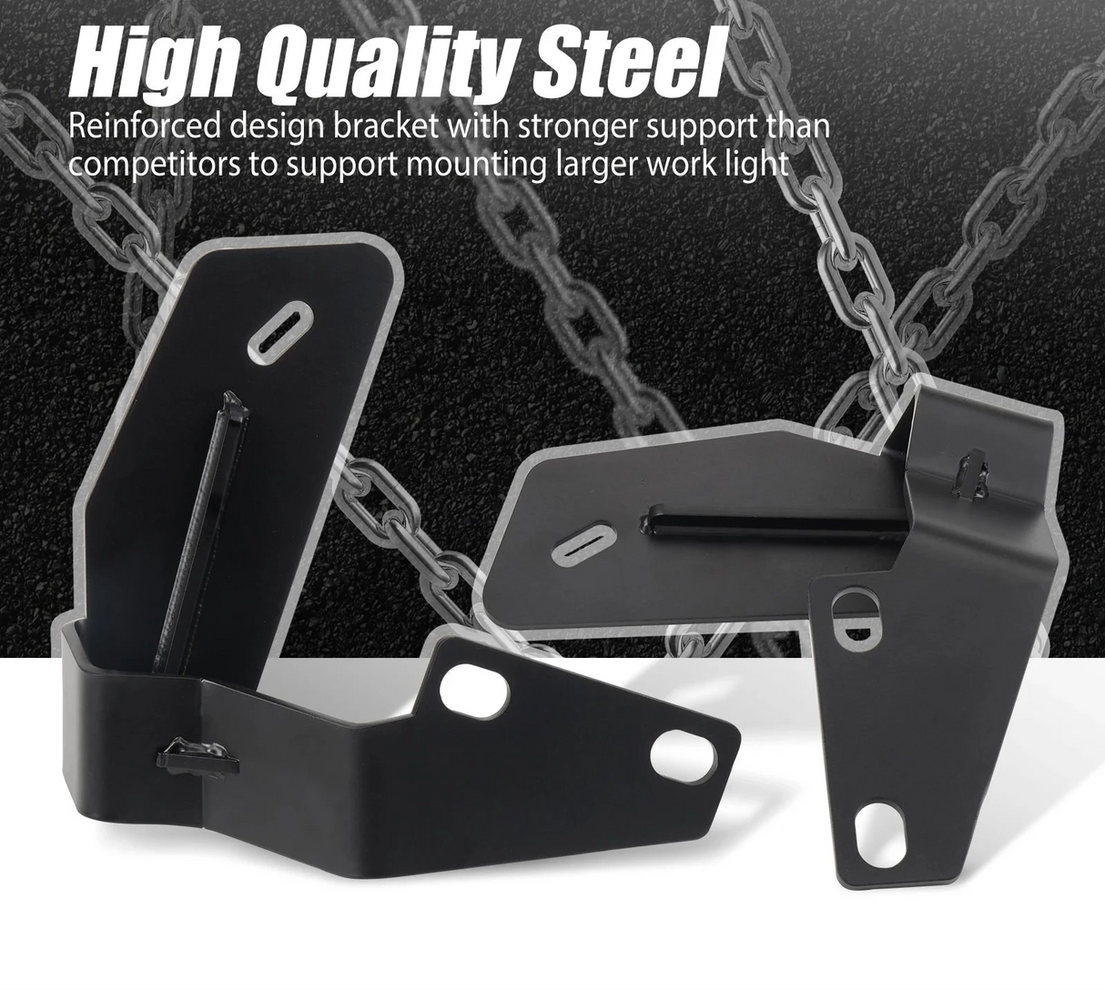 Hood Hinge Spotlight Bracket Mount for Toyota 4Runner (2010–2024)