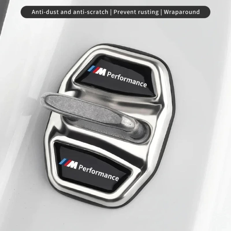 4PCS Door Lock Cover Set for BMW 3 5 Series X1 X3 X4 X5 G20 G30 G32 F48 G01 G02 F15 G05 G07 G11 G22 G26 U10 – Protective Lock Trim Caps