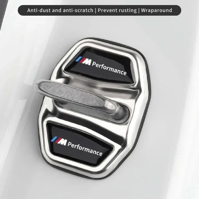 4PCS Door Lock Cover Set for BMW 3 5 Series X1 X3 X4 X5 G20 G30 G32 F48 G01 G02 F15 G05 G07 G11 G22 G26 U10 – Protective Lock Trim Caps