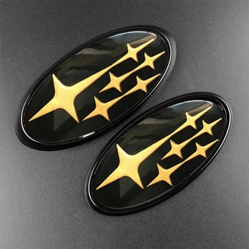 Acrylic Front Hood & Rear Trunk Emblem for Subaru – Logo Badge Sticker for Impreza, BRZ, WRX/STI, Legacy, Outback, Ascent & XV