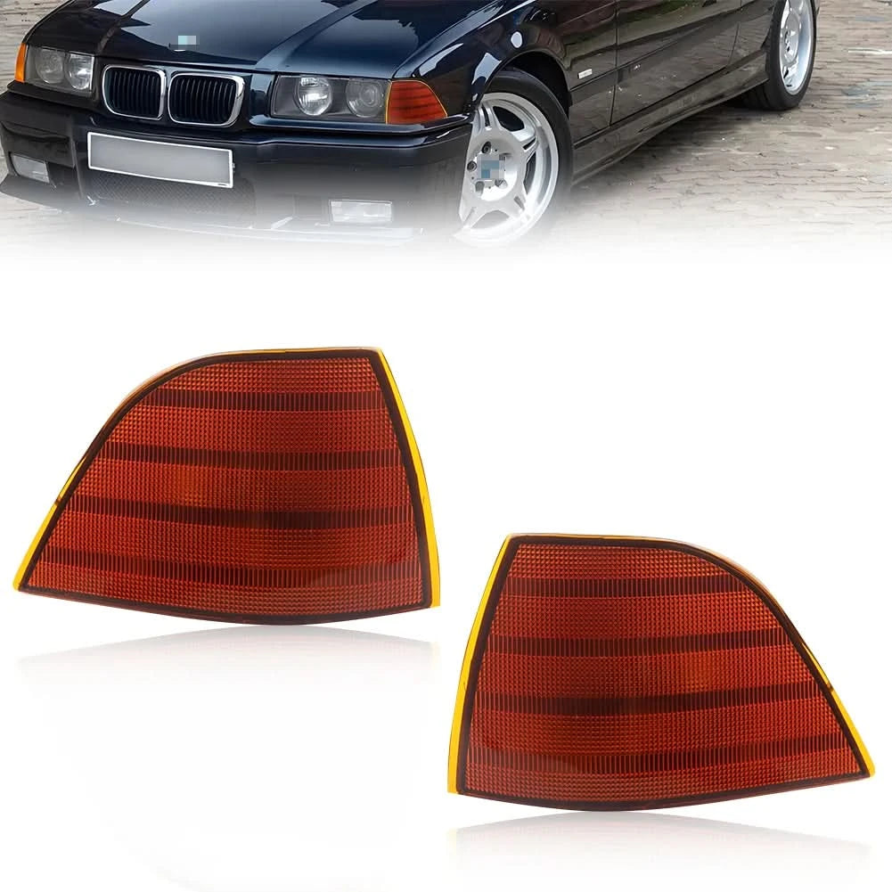 BMW E36 Coupe Front Corner Turn Signal Lights – Amber / Clear / Smoked (1992–1999, Pair)