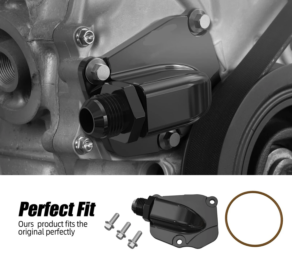 Honda K-Series AN10 Timing Chain Tensioner Plate w/ Turbo Oil Return – K20 / K24