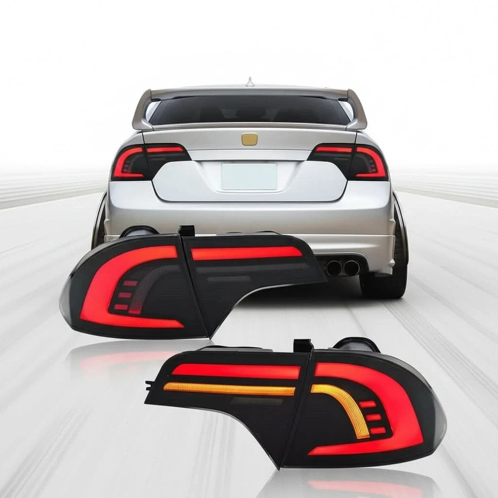 LED Taillight Brake Lamp For Honda Civic Sedan 2006~2011 Start up Animation Brake Lights Sequential Turn Signal Reverse Lamp