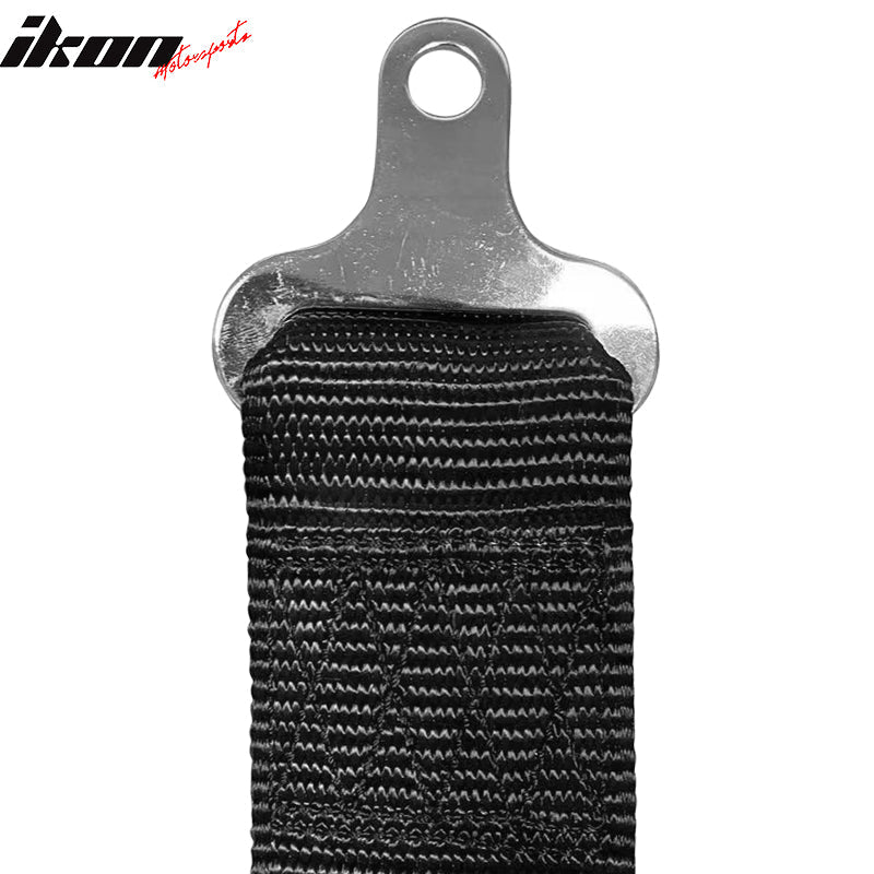 Universal Black 2" 5th Cam-lock Seat Belt Harness Nylon