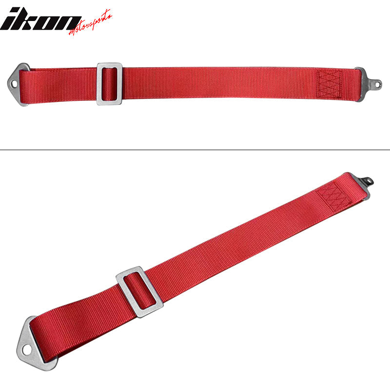 Universal Red 2" 5th Cam-lock Seat Belt Harness Nylon