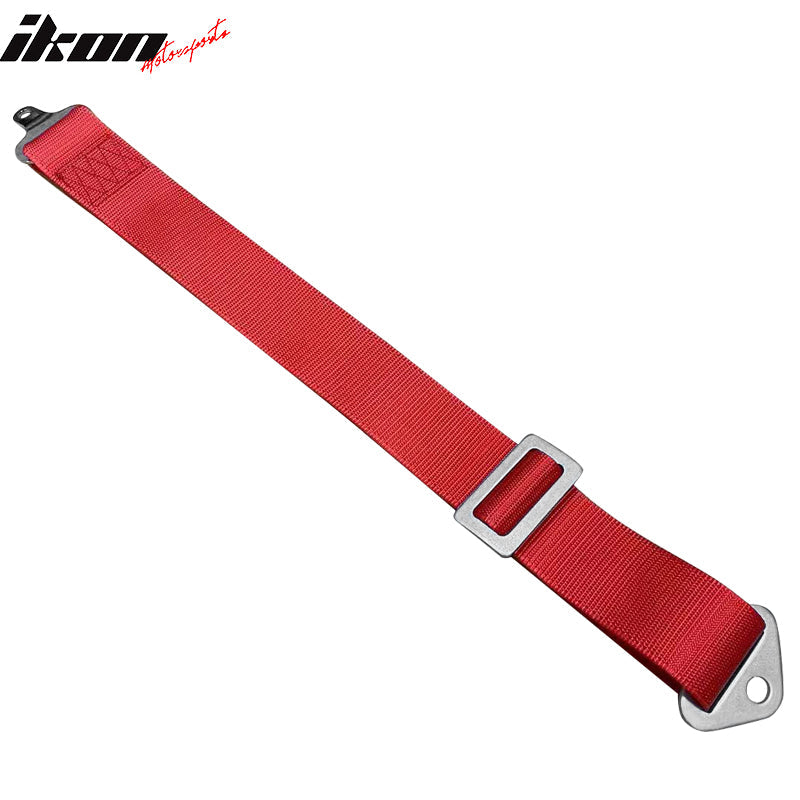Universal Red 2" 5th Cam-lock Seat Belt Harness Nylon