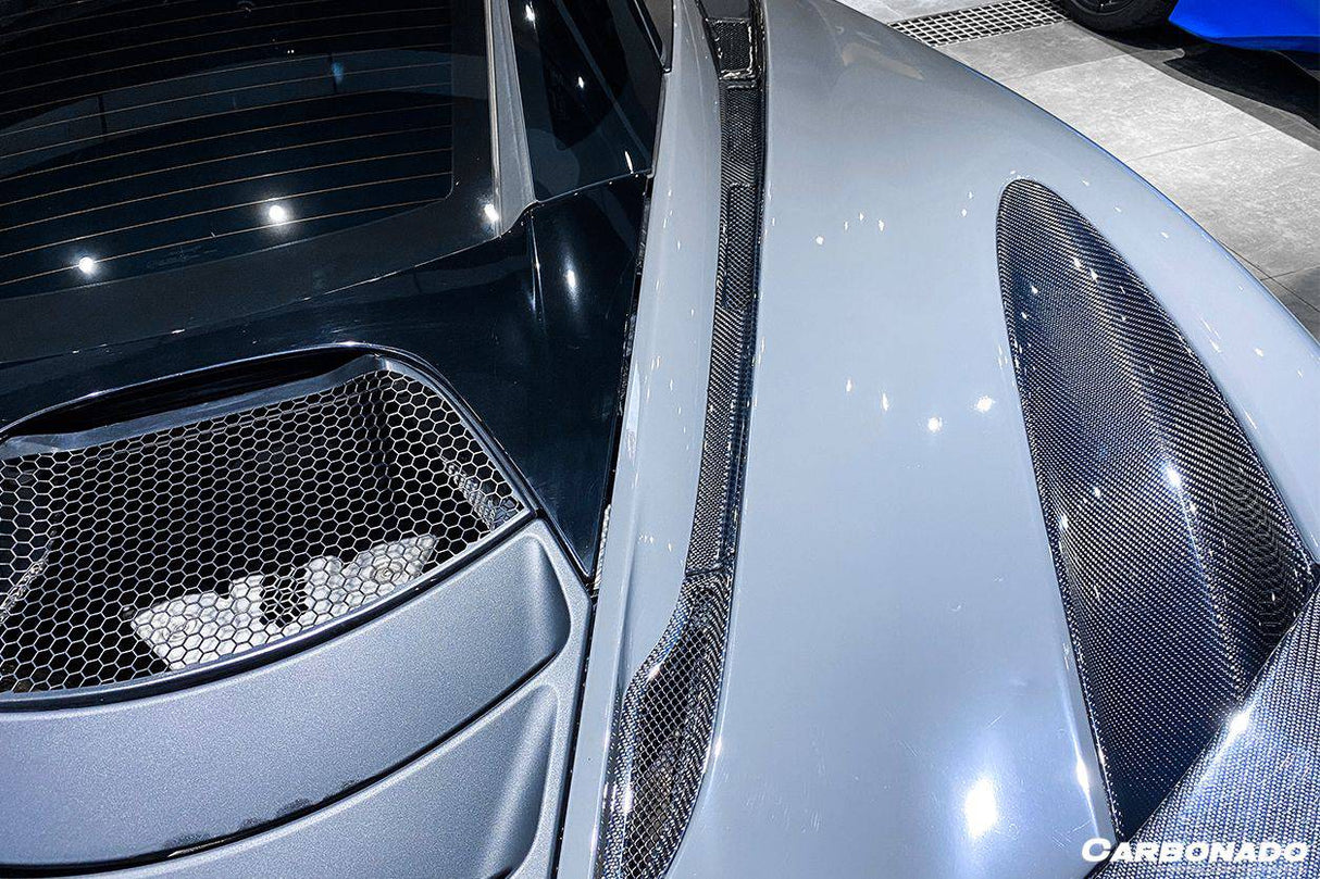 2017-2022 McLaren 720S Coupe Only Carbon Fiber Engine Hood Side Air Intake Vents 6pcs (Dont Fit Spyder)