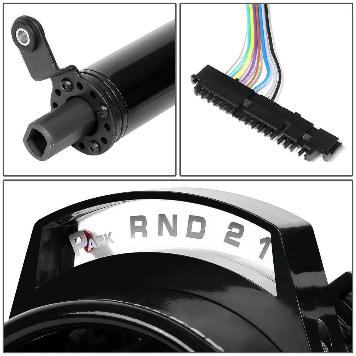 Universal 28" Black Steering Wheel Column - Automatic