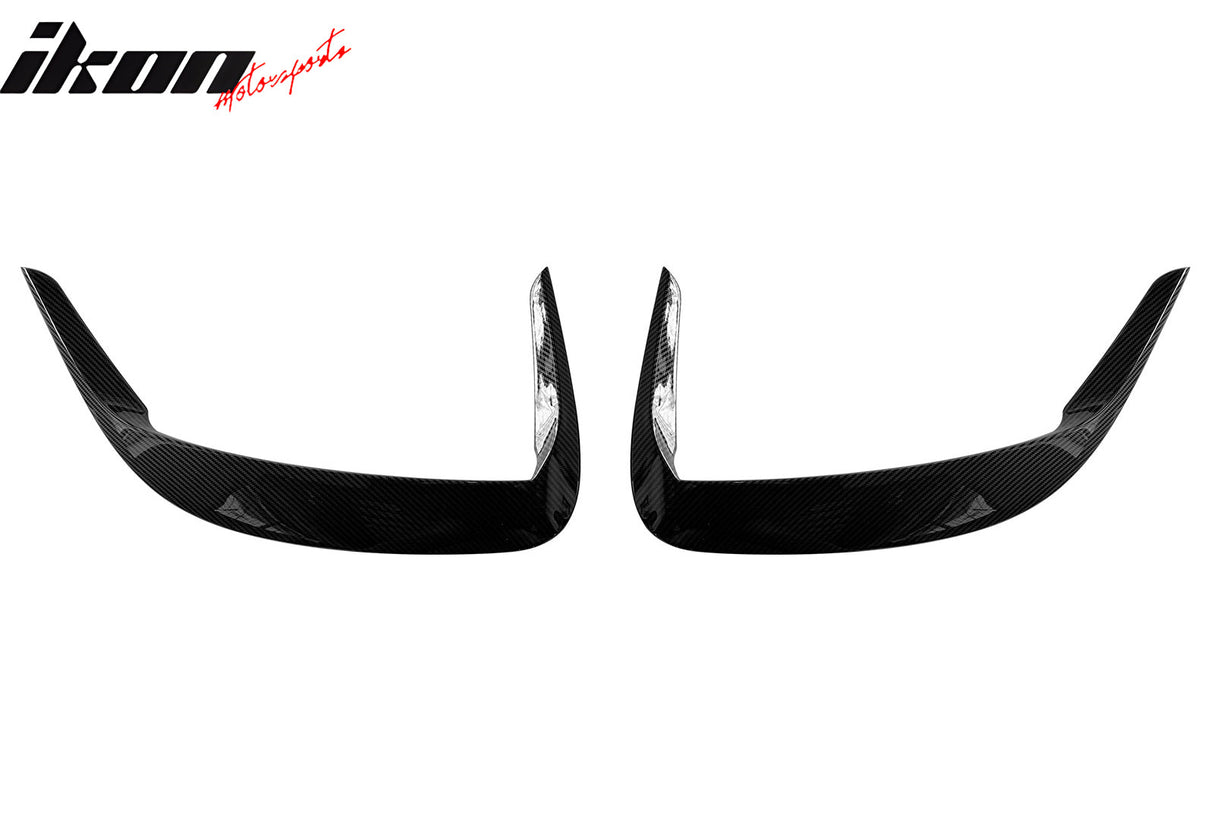 2015-2023 Dodge Charger IKON2 Side Fin Vents Carbon Fiber Print ABS