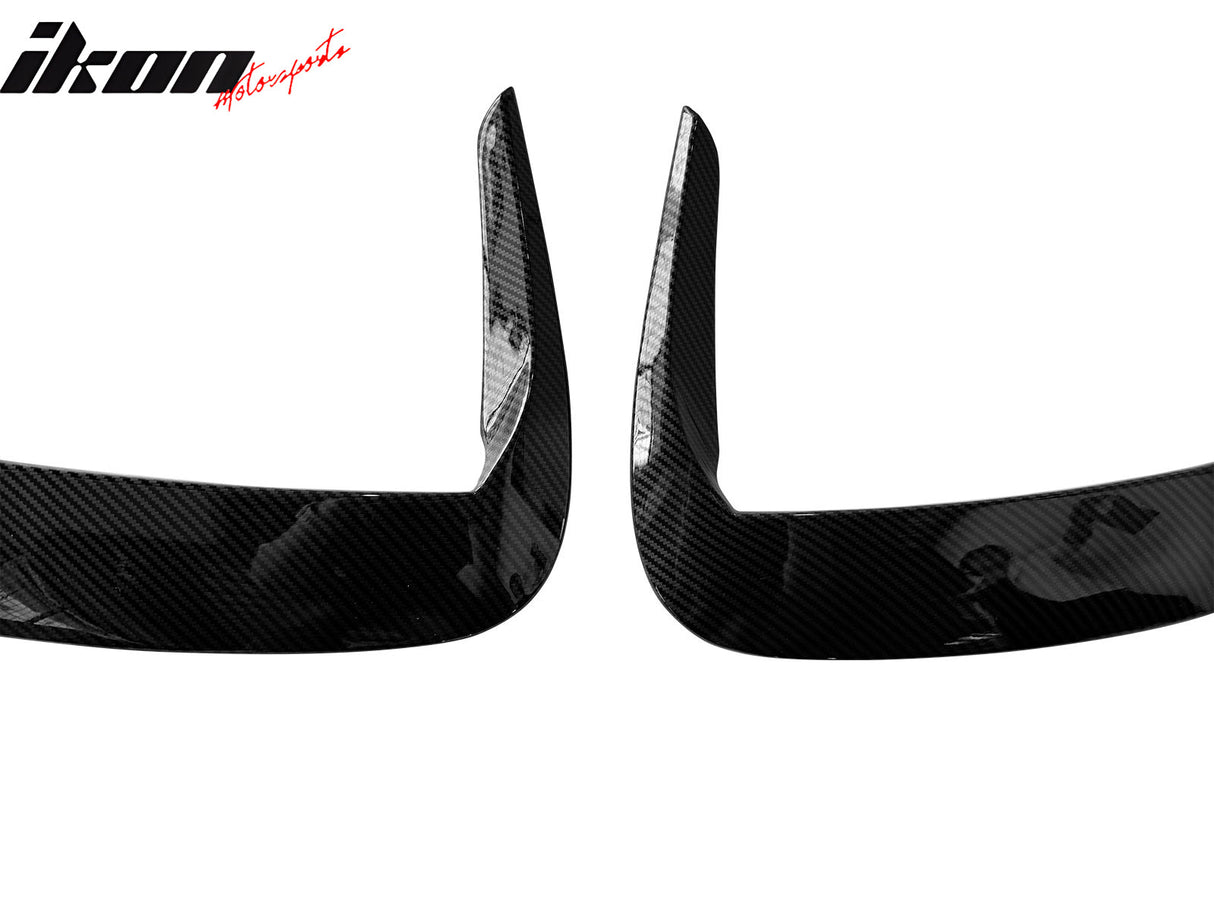 2015-2023 Dodge Charger IKON2 Side Fin Vents Carbon Fiber Print ABS