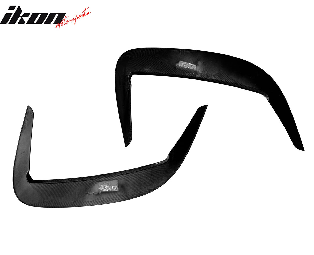 2015-2023 Dodge Charger IKON2 Side Fin Vents Carbon Fiber Print ABS