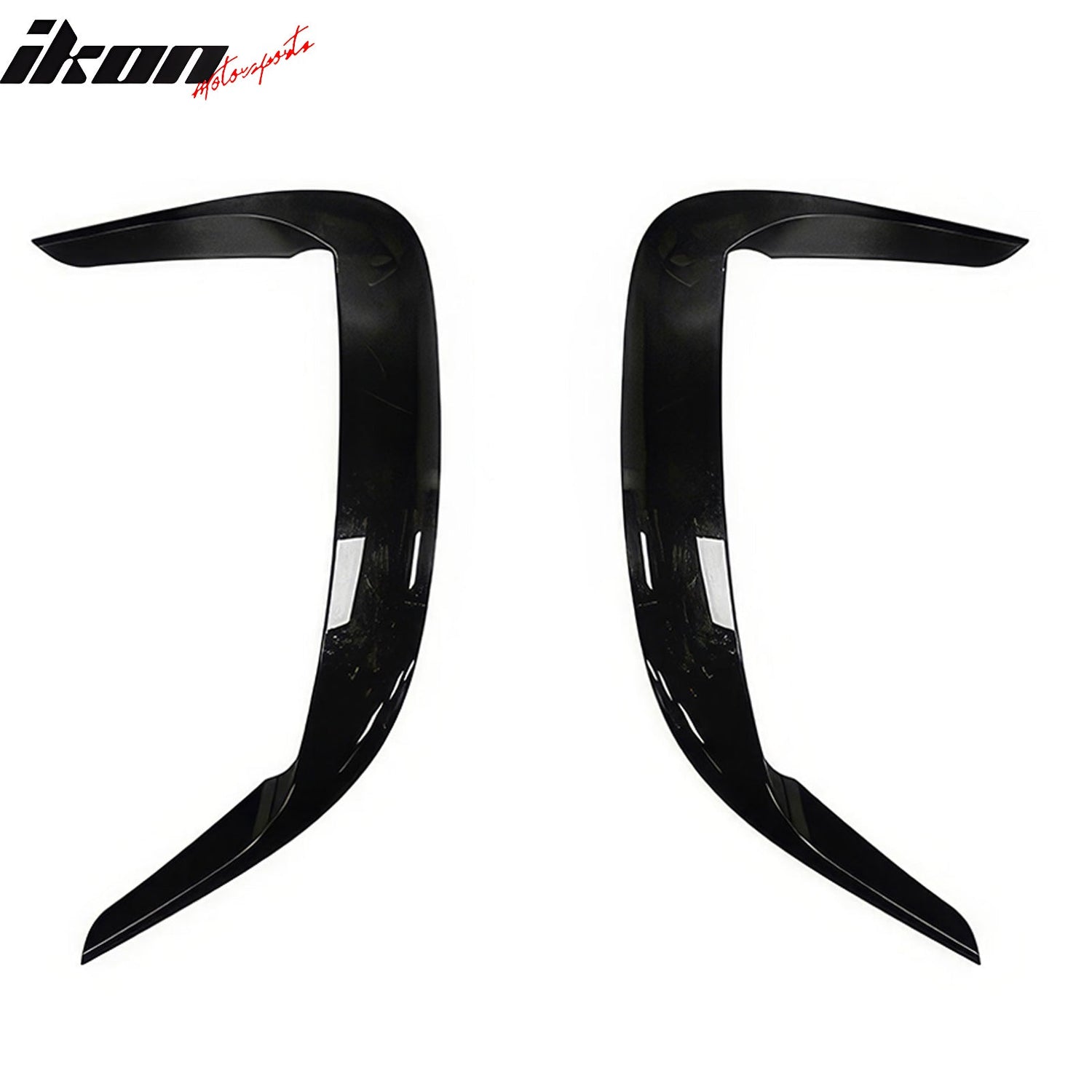 2015-2023 Dodge Charger IKON2 Style Side Fin Vents Gloss Black ABS