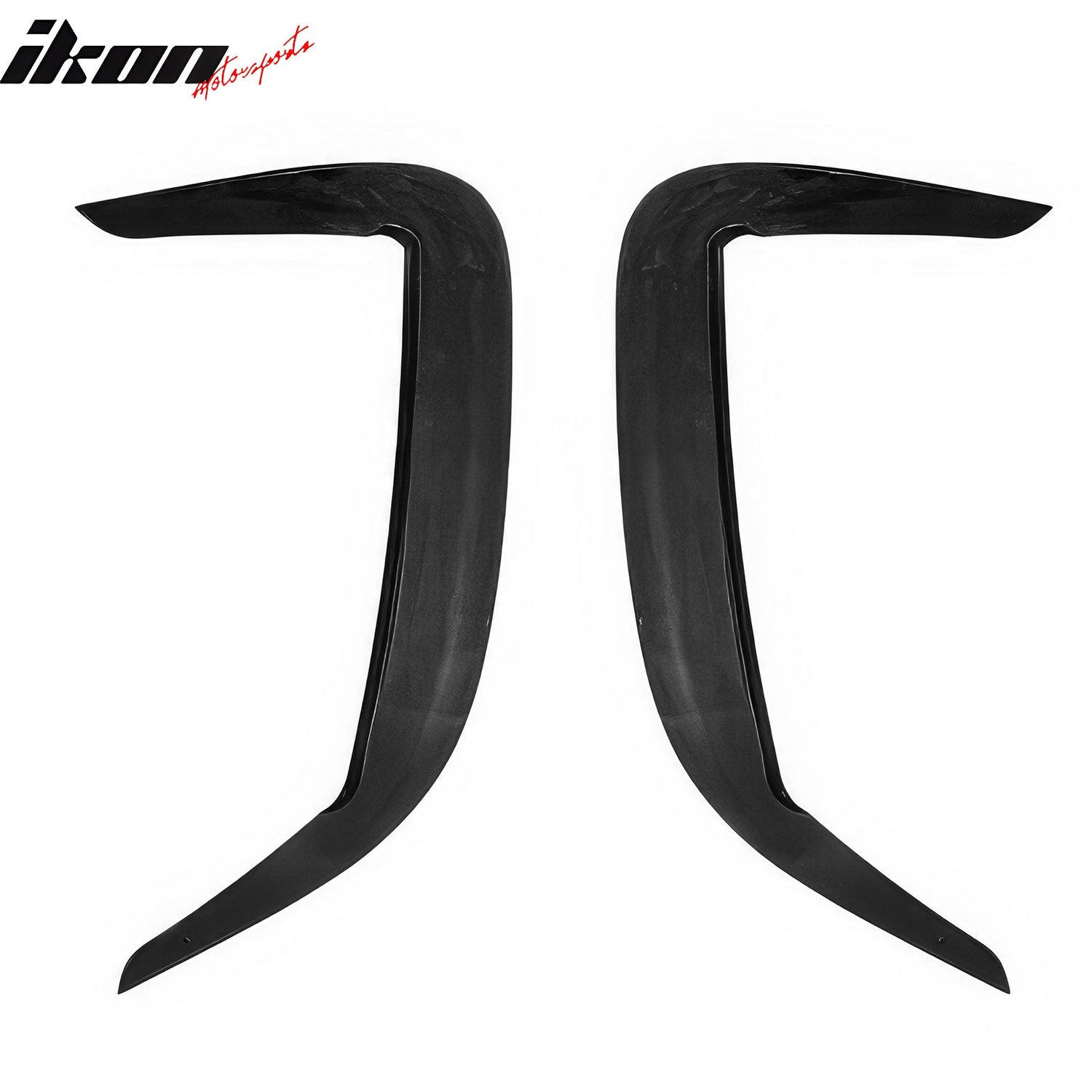2015-2023 Dodge Charger IKON2 Style Side Fin Vents Gloss Black ABS