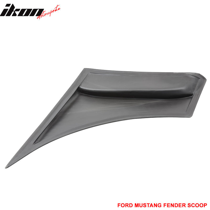2005-2009 Ford Mustang Unpainted Black Fender Scoop PU
