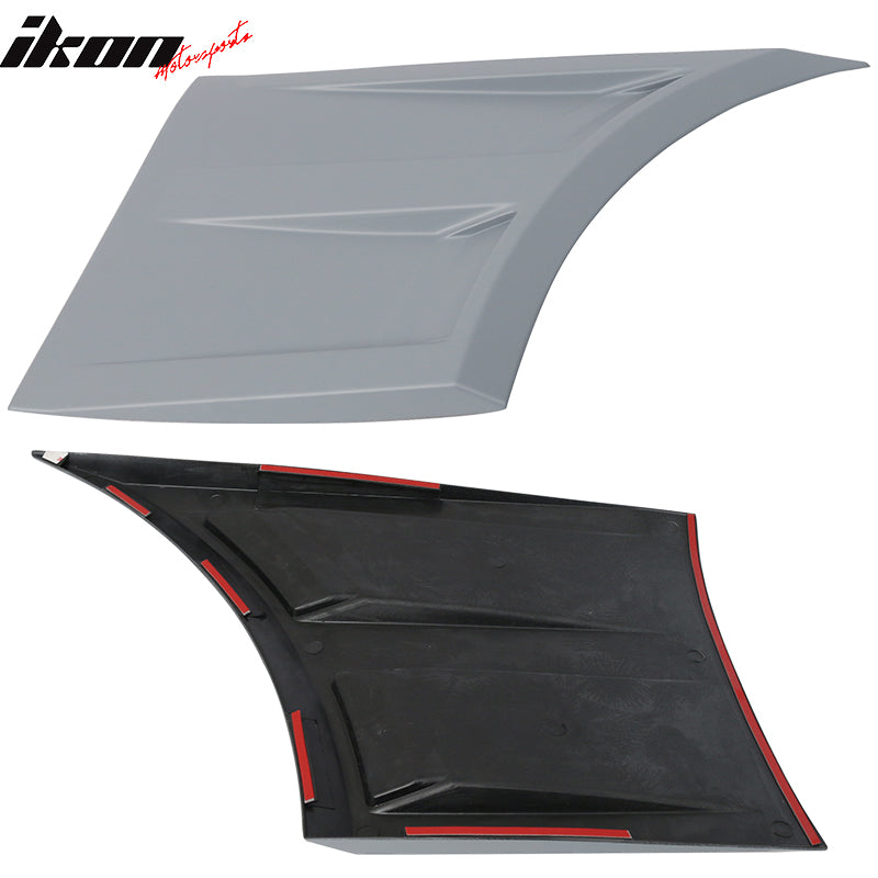 2015-2018 Ford Mustang Gray 3D Front Side Fender Guard Vents PP