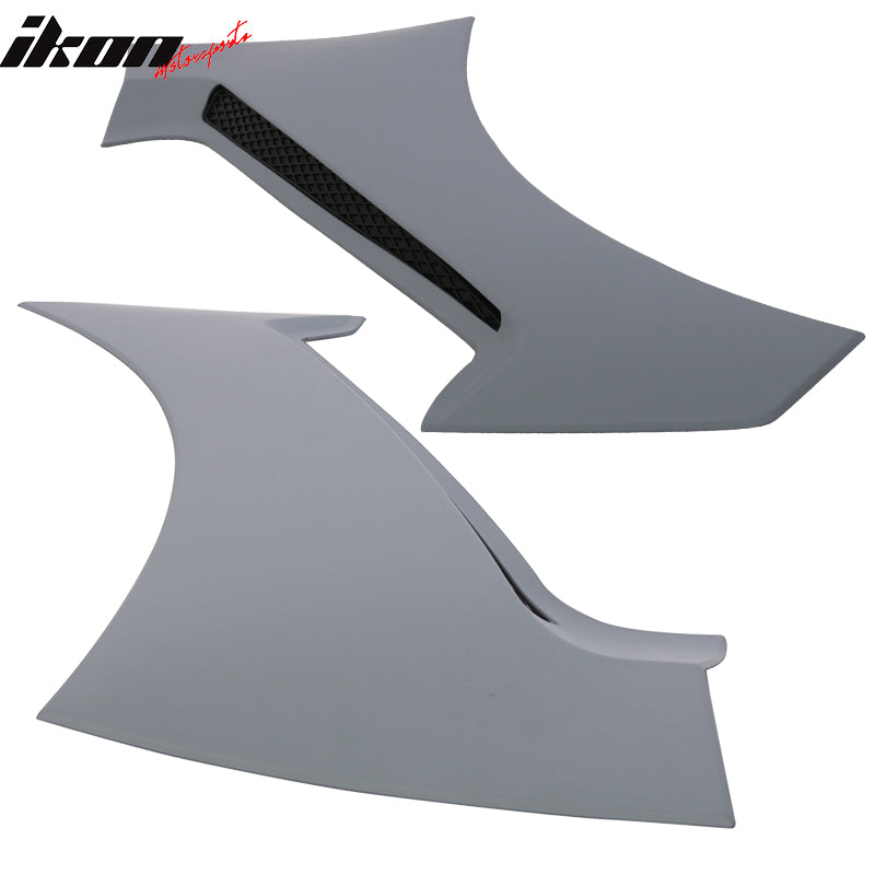 2015-2021 Ford Mustang GT350 Style Unpainted Side Fender Scoops PP