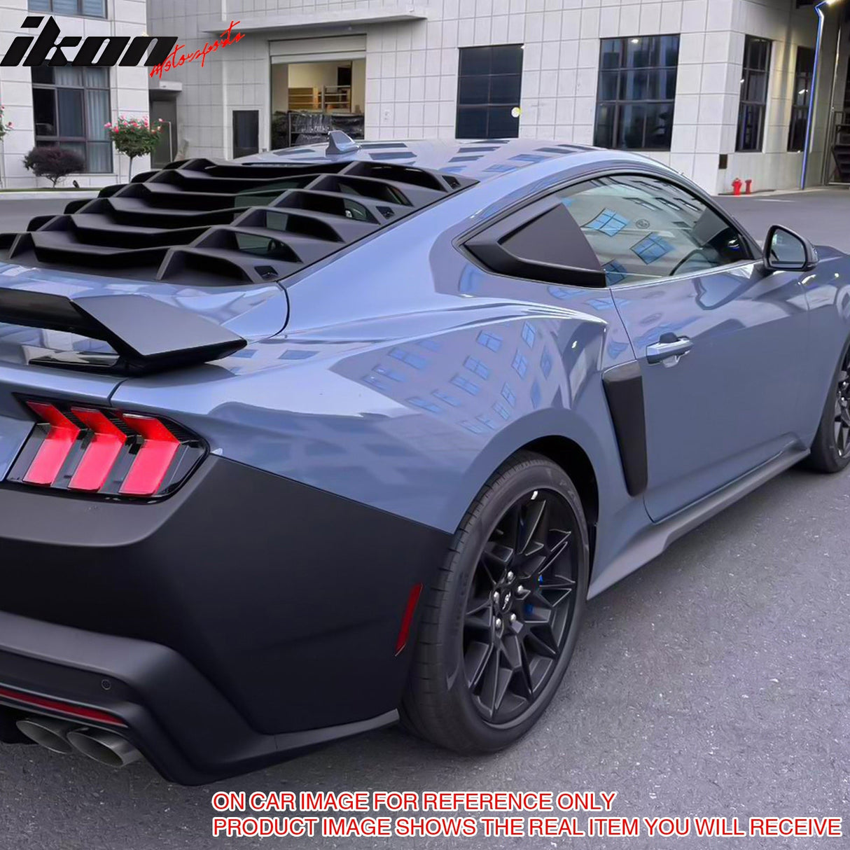 2024-2025 Ford Mustang IKON Style Gloss Black Fender Door Vent ABS