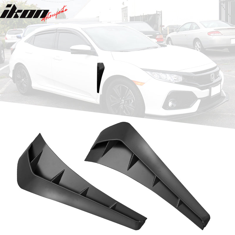 2016-2021 Honda Civic 10th TR Style Unpainted Side Fender Scoop PP