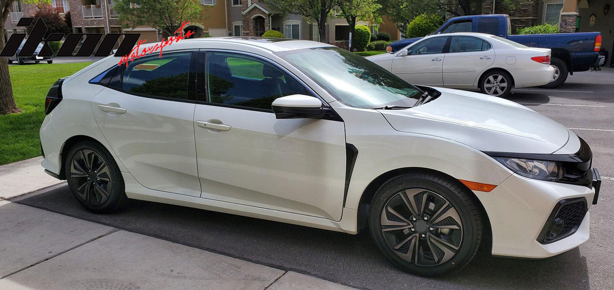 2016-2021 Honda Civic Type-R Style CF Hydro Dip Side Vent Fender ABS