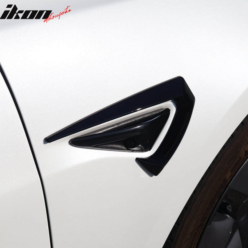 2017-2023 Tesla Model 3 Side Fender Camera Vent Cover Trim ABS
