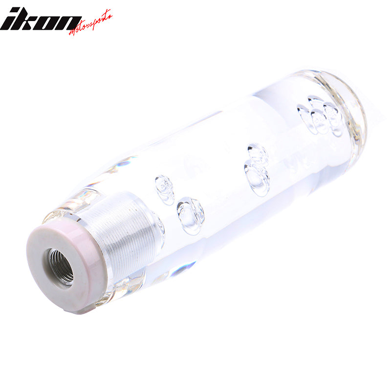 LED RGB Shift Knob 15mm Transparent Bubble W/ Thread Adapters