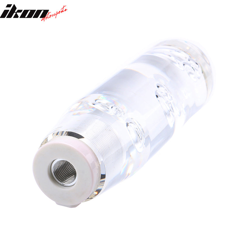 LED RGB Shift Knob 15mm Transparent Bubble W/ Thread Adapters