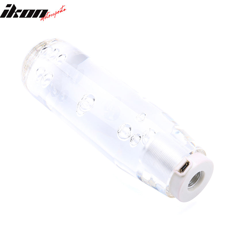 LED RGB Shift Knob 15mm Transparent Bubble W/ Thread Adapters