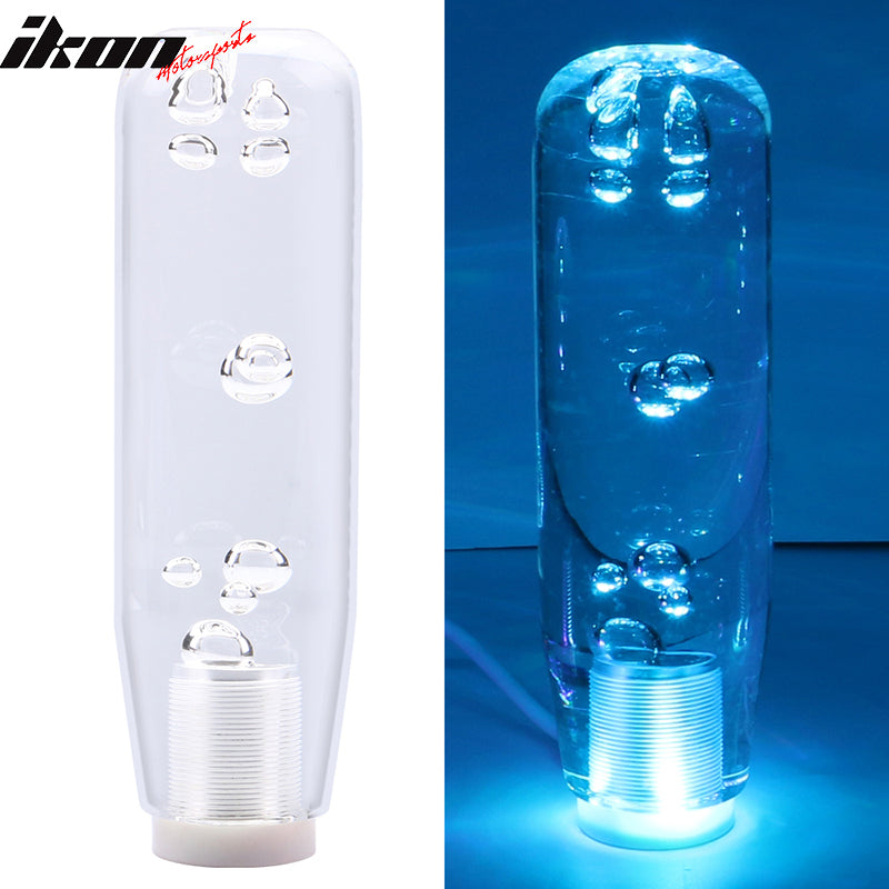 LED RGB Shift Knob 15mm Transparent Bubble W/ Thread Adapters