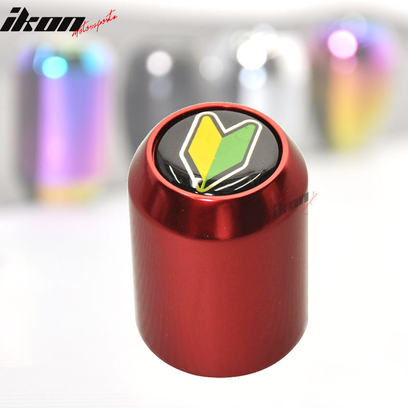 Honda Civic JDM Red MT Shift Knob Wakaba Driver Badge Beginner Leaf
