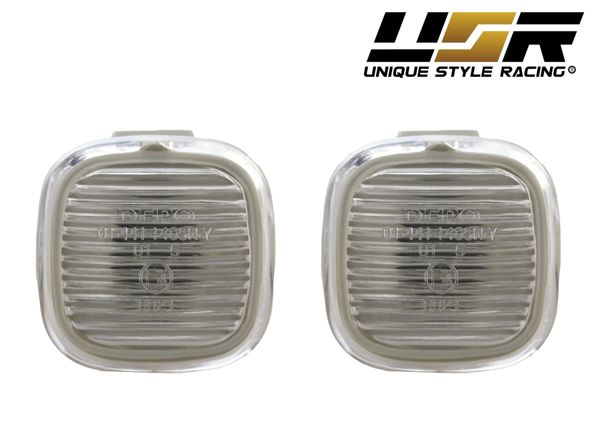 1996-1998 Audi B5 A4 Clear Side Marker Lights
