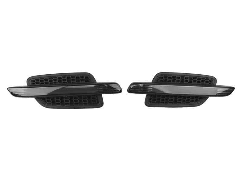 2008-2009 Pontiac G8 Matte Black Fender Smoke Light Bar Amber Led Side Marker Light