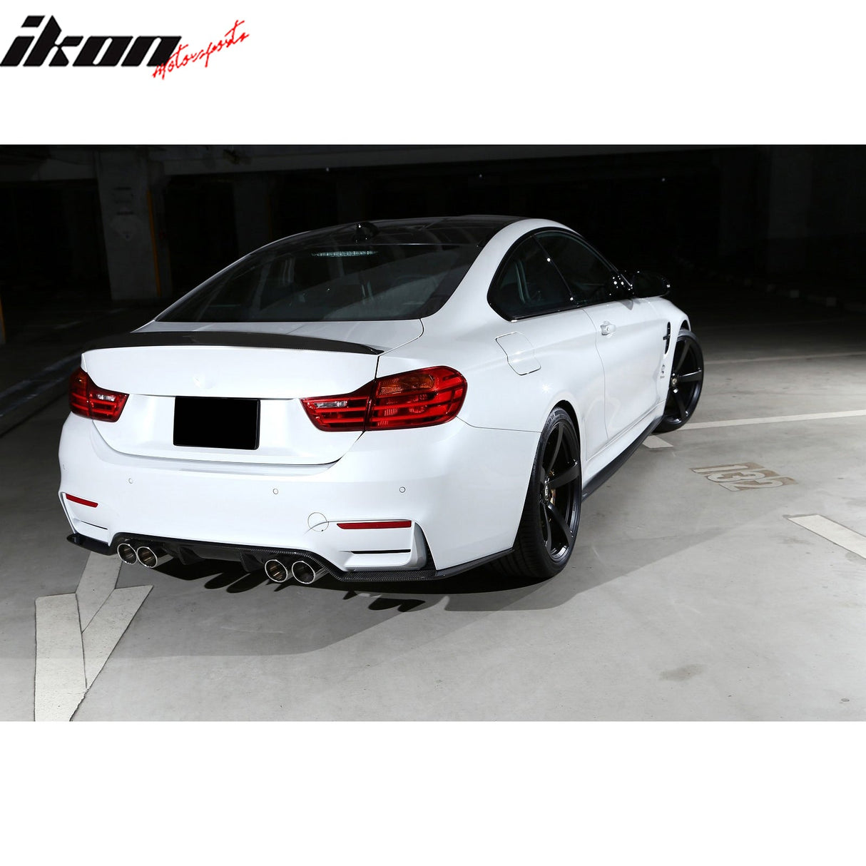 2015-2020 BMW F82 M4 3D Style Rear Trunk Spoiler Wing Lip Black PU
