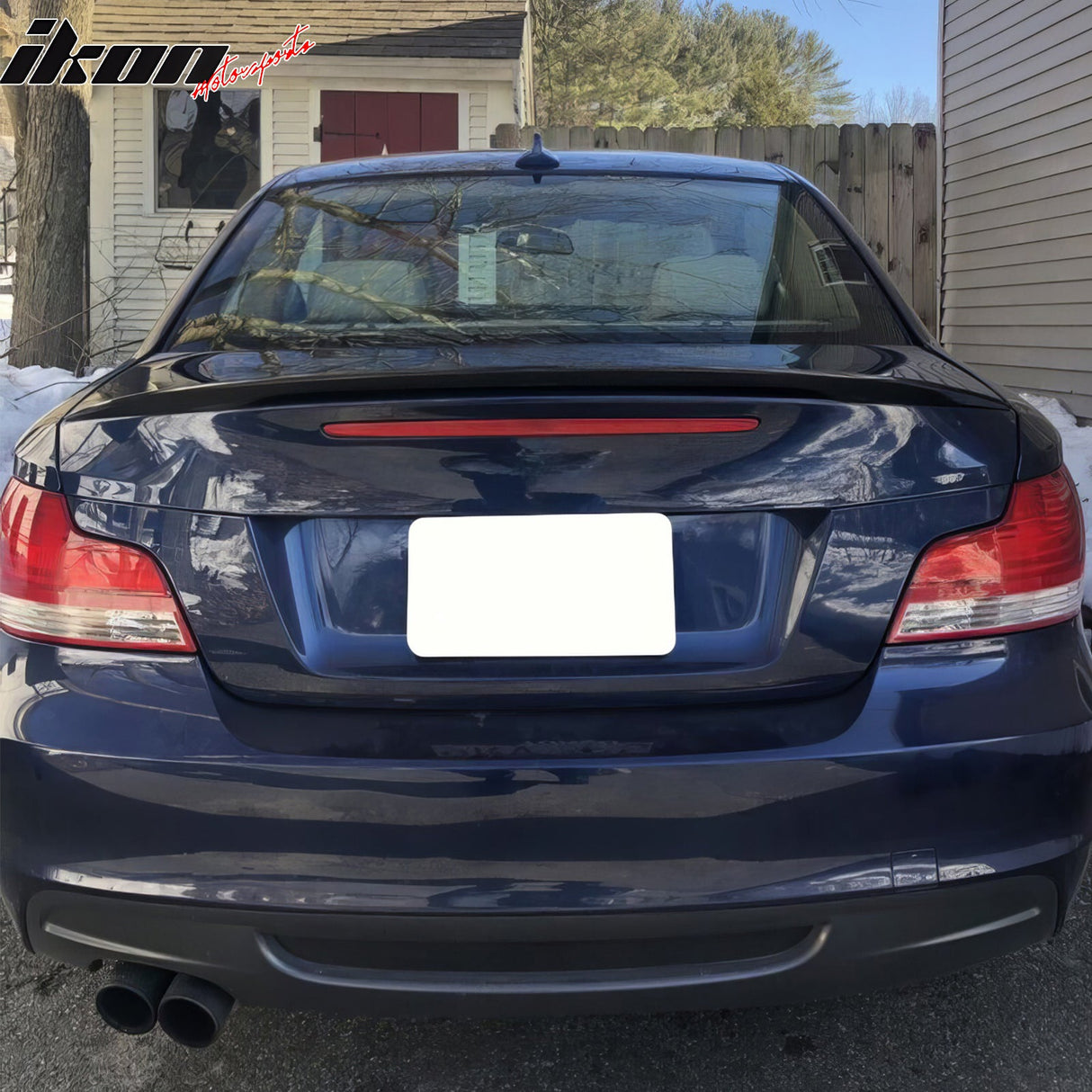 2007-2011 BMW E82 1-Series Coupe P Style Trunk Spoiler Carbon Fiber