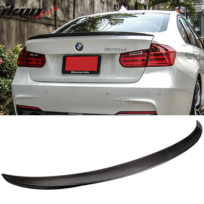 2012-2018 BMW 3-Series F30 Sedan Rear Trunk Spoiler Carbon Fiber