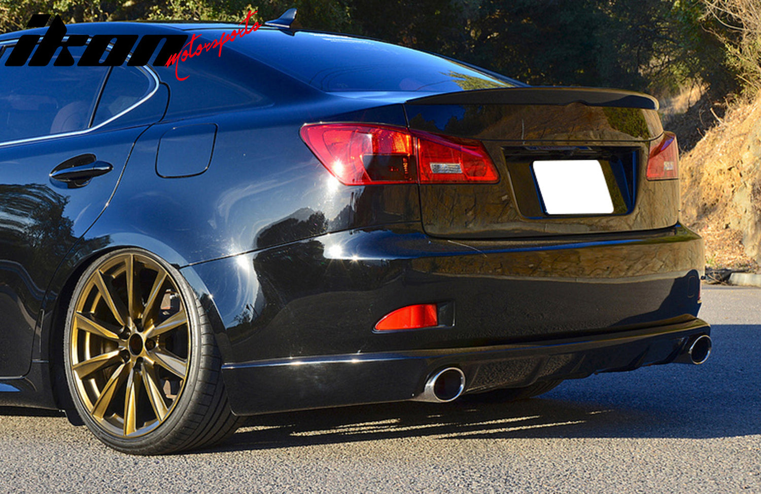 2006-2013 Lexus IS250 IS350 Sedan SP Style Black Trunk Spoiler Wing PU