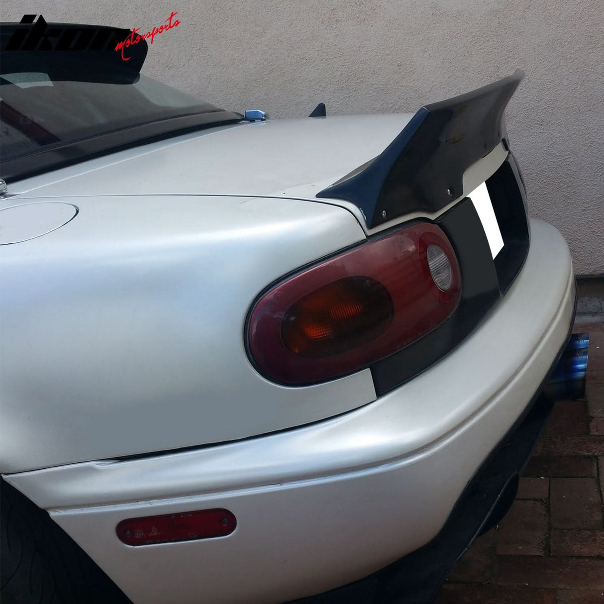 1990-1997 Mazda Miata RB Rocket Style Add-on Black Trunk Spoiler PU
