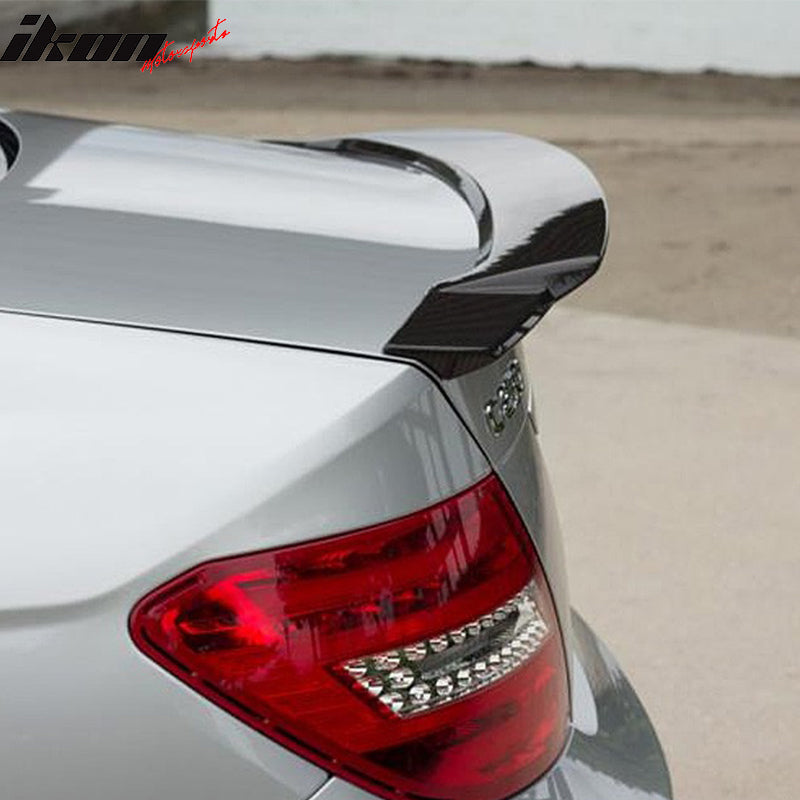 2008-2014 Benz C-Class W204 V Style Trunk Spoiler Wing Carbon Fiber
