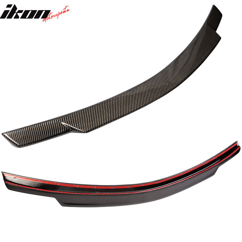 2008-2014 Benz C-Class W204 V Style Trunk Spoiler Wing Carbon Fiber