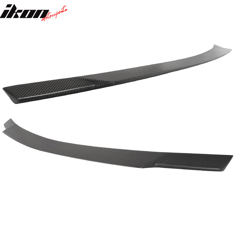 2008-2014 Mercedes Benz W204 Sedan V Matte Carbon Fiber Trunk Spoiler