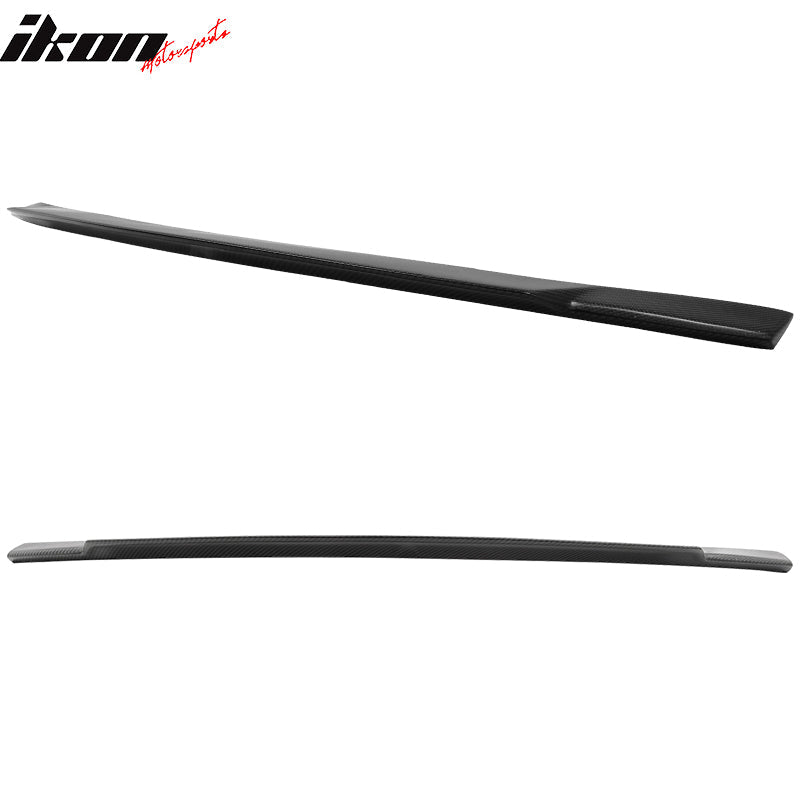 2008-2014 Mercedes Benz W204 Sedan V Matte Carbon Fiber Trunk Spoiler