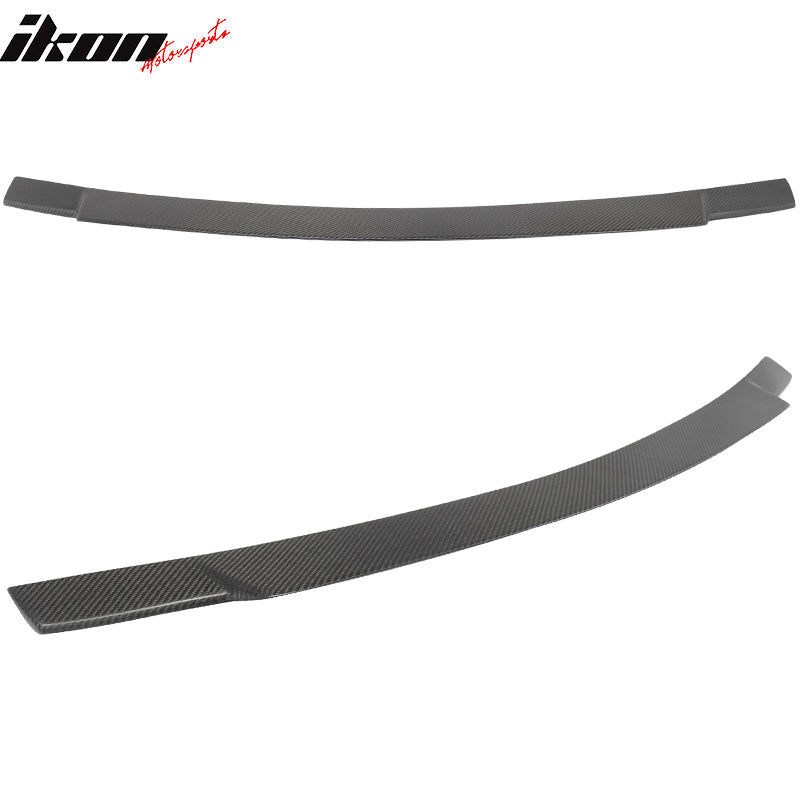 2008-2014 Mercedes Benz W204 Sedan V Matte Carbon Fiber Trunk Spoiler