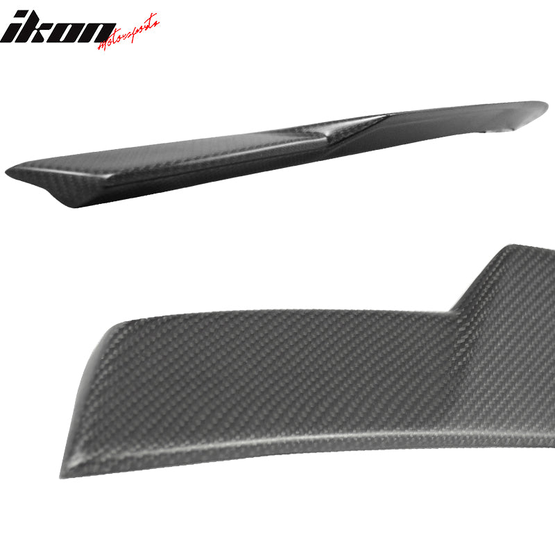 2008-2014 Mercedes Benz W204 Sedan V Matte Carbon Fiber Trunk Spoiler