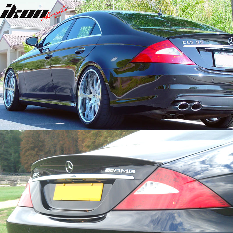 2005-2010 Mercedes Benz CLS-Class W219 Sedan A Style Trunk Spoiler CF