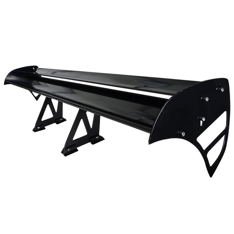 Spec-D Universal F1 / GT Trunk Wing & Spoiler (52" Wide) Black Aluminum