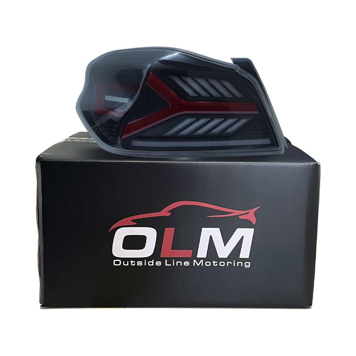 OLM Y-Spec LED Taillights (Smoke Lens Red Optic) - 2015-2021 WRX / STI