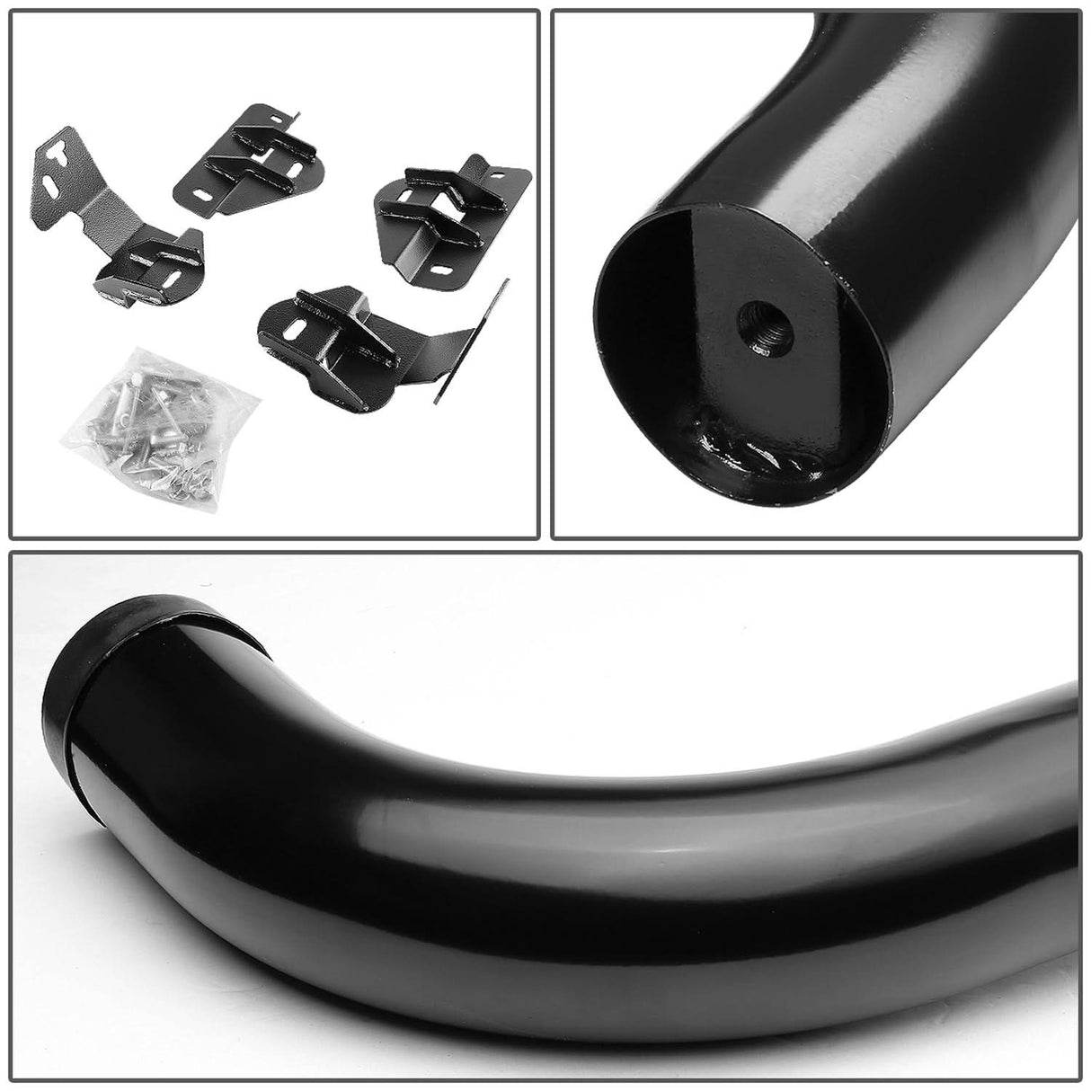 2009-2014 Ford F-150 Regular Cab 3" Round Nerf Bars - Black